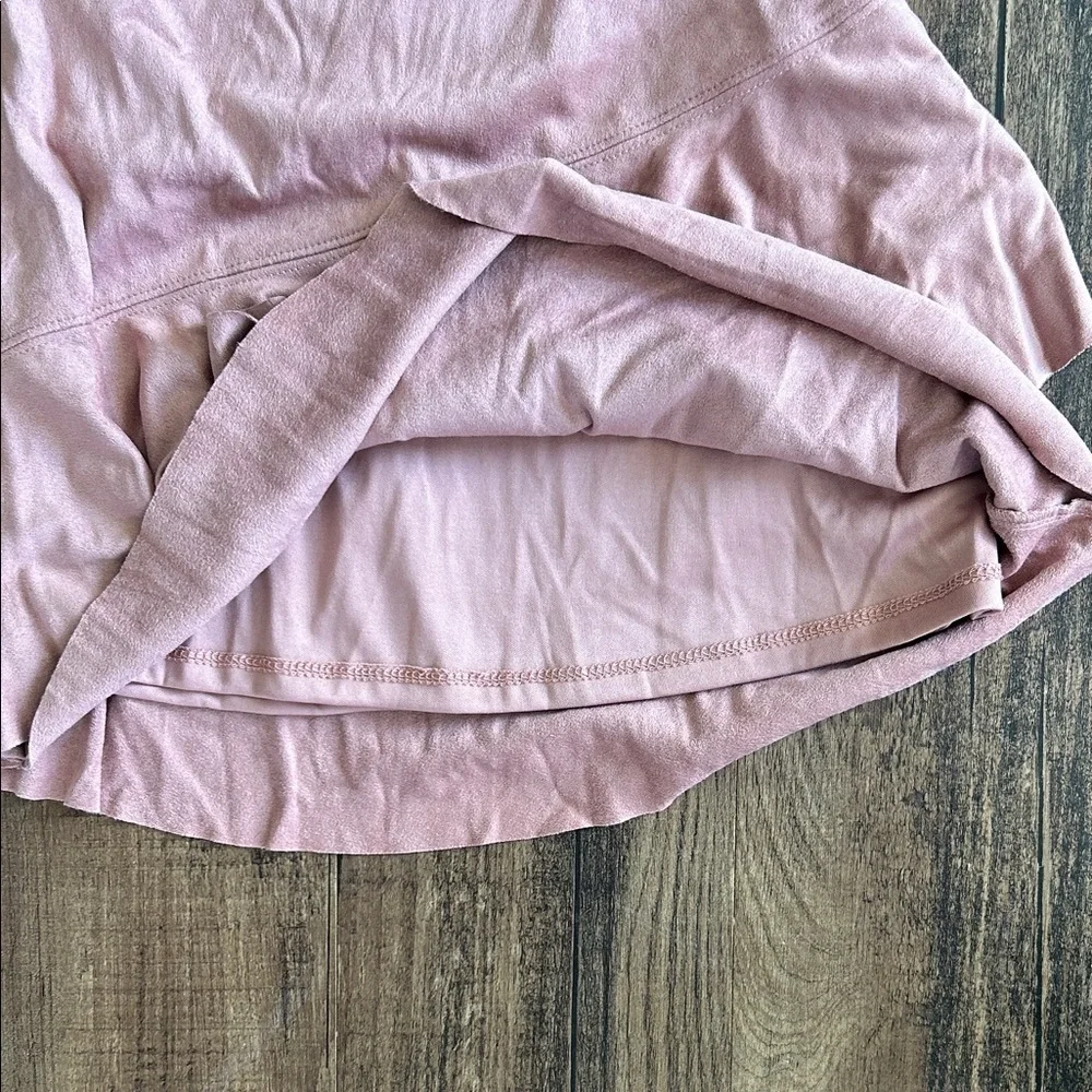 BCBGirls Pink faux suede Layered Kids Skirt